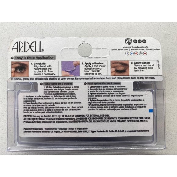 Ardell False Eyelashes 3 Pack Blue, Pink, Black - Picture 5 of 5